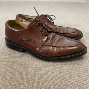 Johnston & Murphy Crown Aristocraft Oxford Cap Toe Shoes Men 8 D/B Burgundy USA s-l400.jpg main image 4
